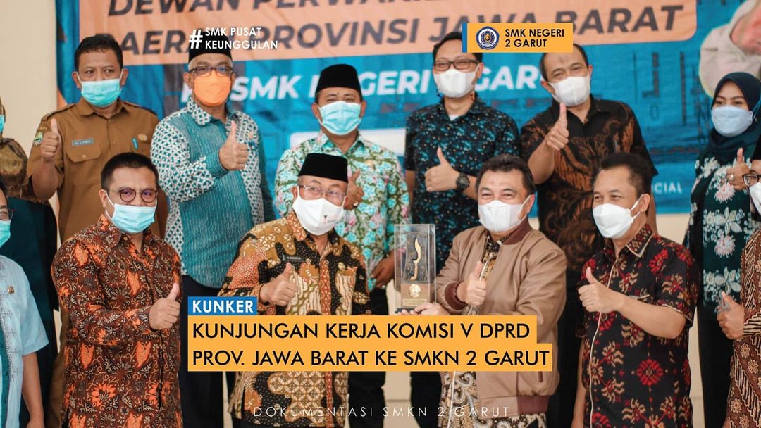 Kunjungan kerja komisi V DPRD Provinsi Jawa Barat ke SMK Negeri 2 Garut